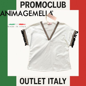 Дамска туника ANIMAGEMELLA с етно мотиви, размер 40, 66% памук, 34% други, Италия